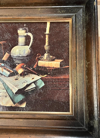 Framed Paintings from Turner Accessories  - 'Emblems of Peace' still life and 'Sylvan Solitude' landscape