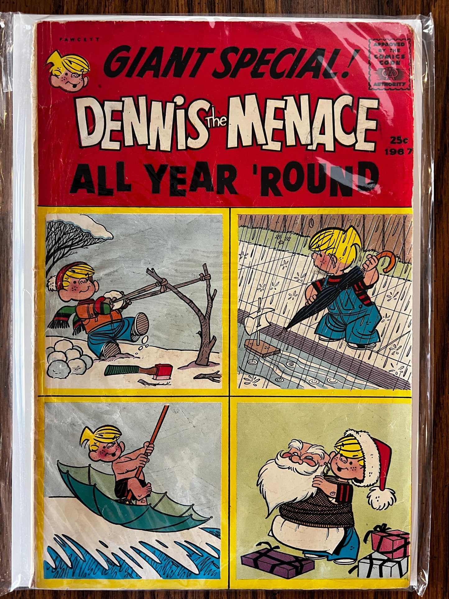 Dennis the Menace Comic Lot (7 Issues, 1960-1970s Fawcett Giant & Regular)