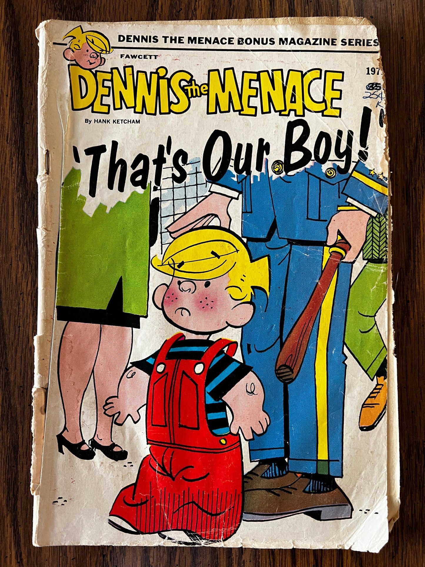 Vintage Dennis the Menace Comic Lot (6 Issues, 1971-1973) | Fawcett Bonus Magazine Series & Specials