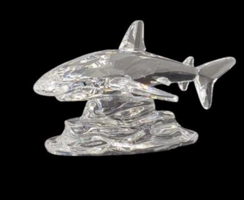 Baby Shark Swarovski Crystal Figure - Swimming Design, No Box