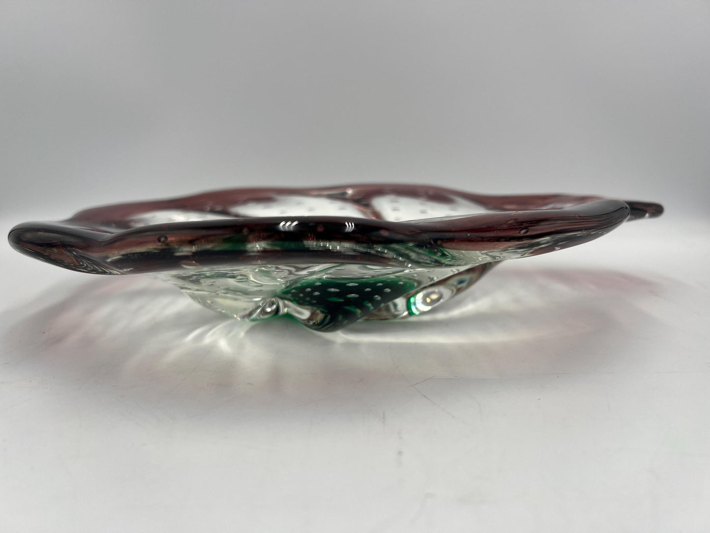 Art Glass Dish: Vintage Murano Style - Handblown