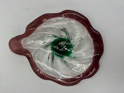 Art Glass Dish: Vintage Murano Style - Handblown