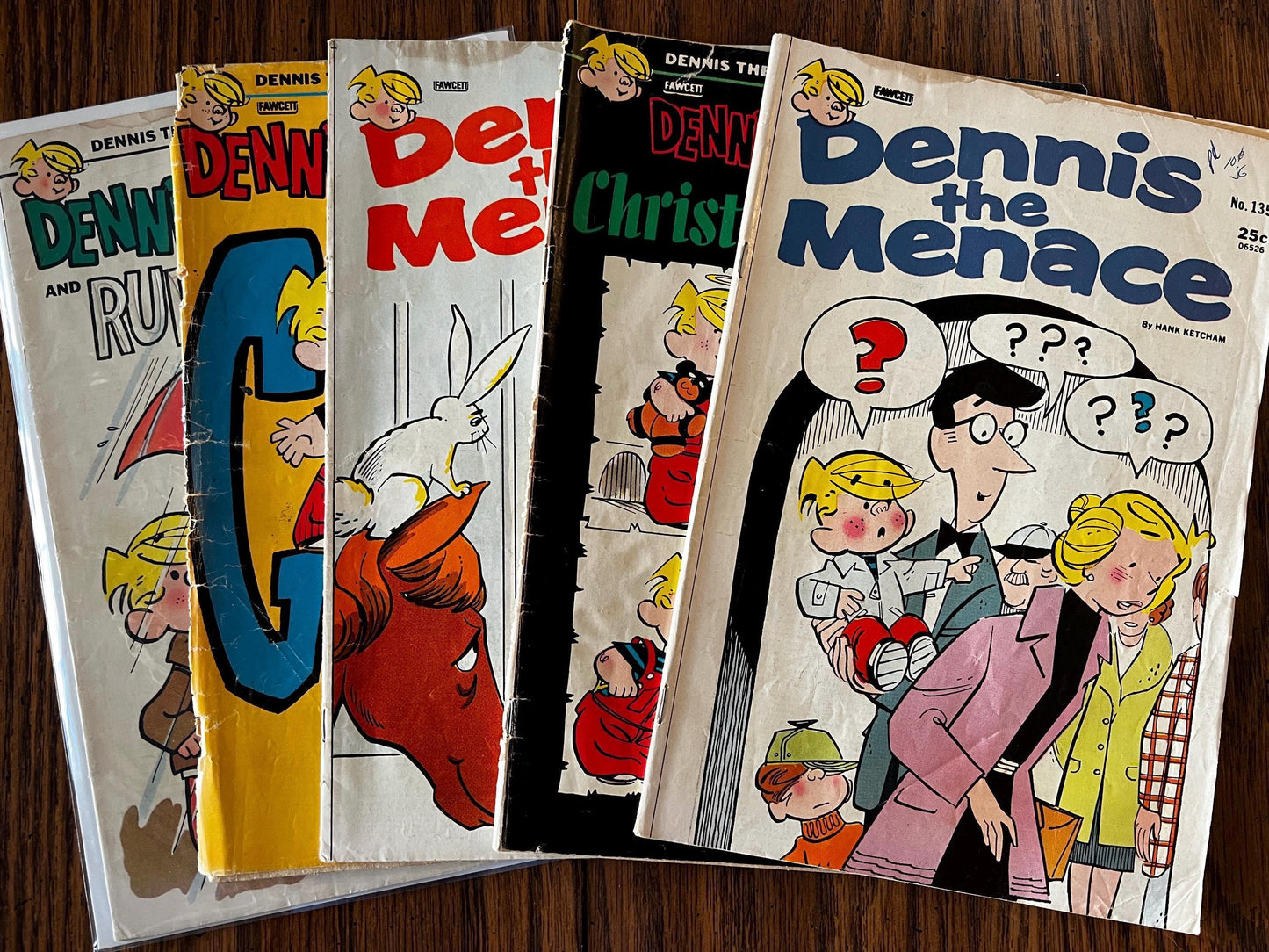 Vintage Dennis the Menace Comic Book Lot: 1970s Fawcett Humor Collectibles