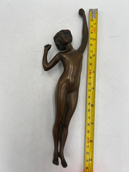 Art Deco Nude Woman Bronze Statuette