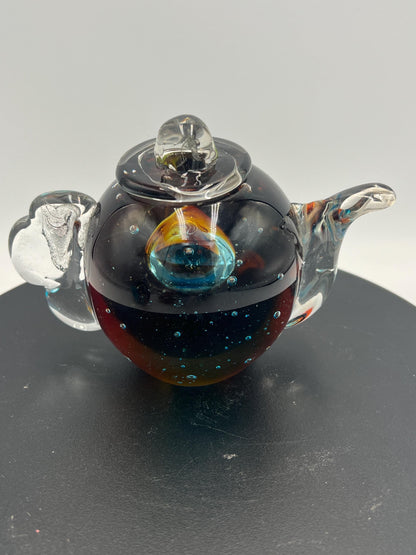 Art Glass: Teapots and Joe Rice Basket - Sold Individually