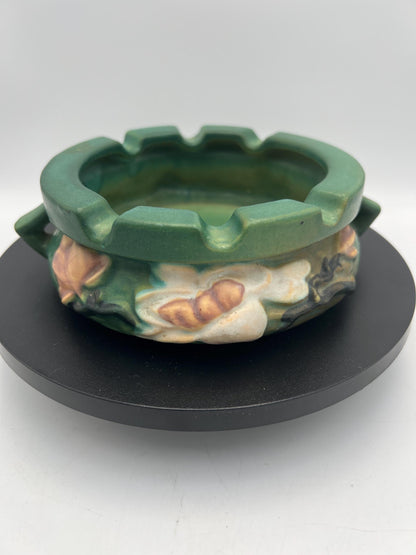 Roseville Green Magnolia #388-6" & Ashtray #28
