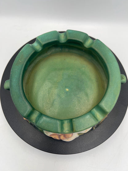Roseville Green Magnolia #388-6" & Ashtray #28