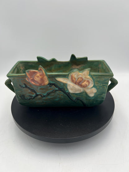 Roseville Green Magnolia #388-6" & Ashtray #28