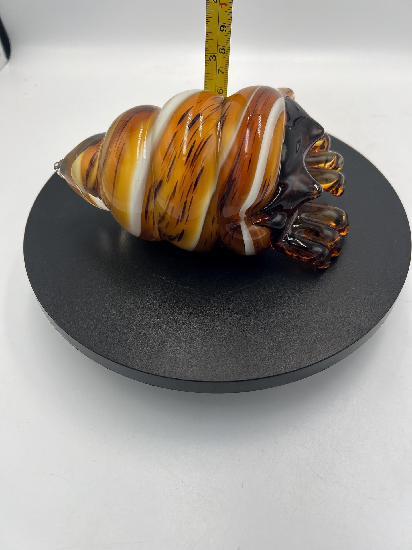 Murano Art Glass Hand Blown Conch Shell Sculpture