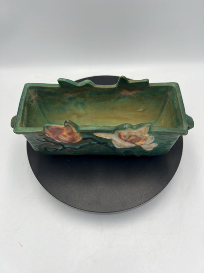 Roseville Green Magnolia #388-6" & Ashtray #28