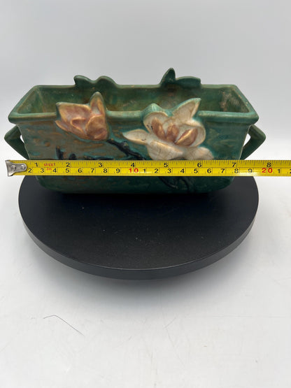 Roseville Green Magnolia #388-6" & Ashtray #28