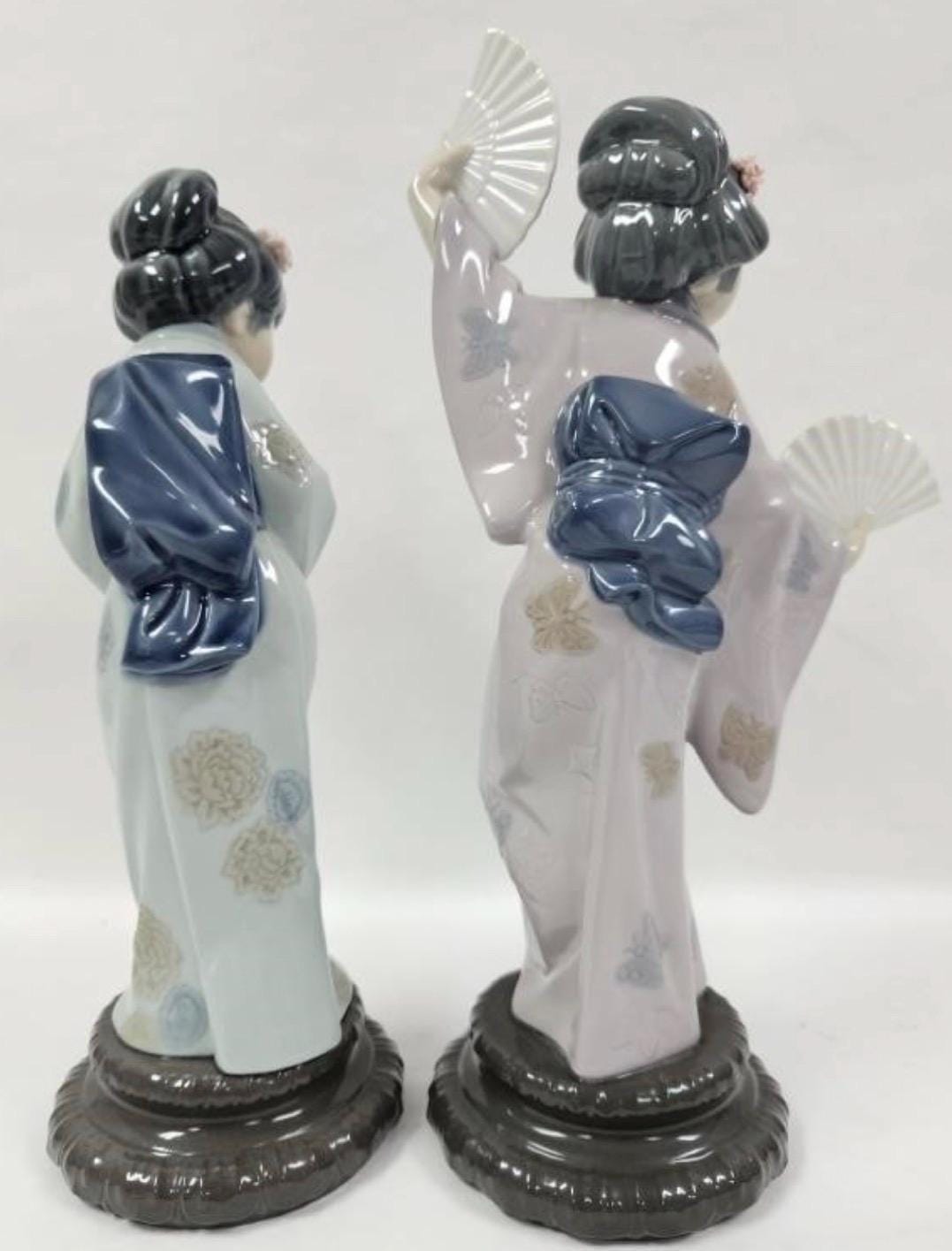 Madame Butterfly and Sayonara Figurines: Lladro - Porcelain Sculptures. No Box. Sold Individually