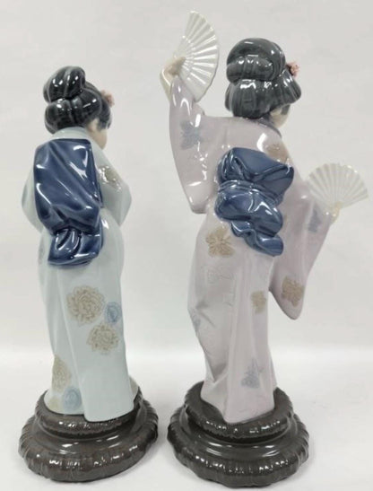 Madame Butterfly and Sayonara Figurines: Lladro - Porcelain Sculptures. No Box. Sold Individually