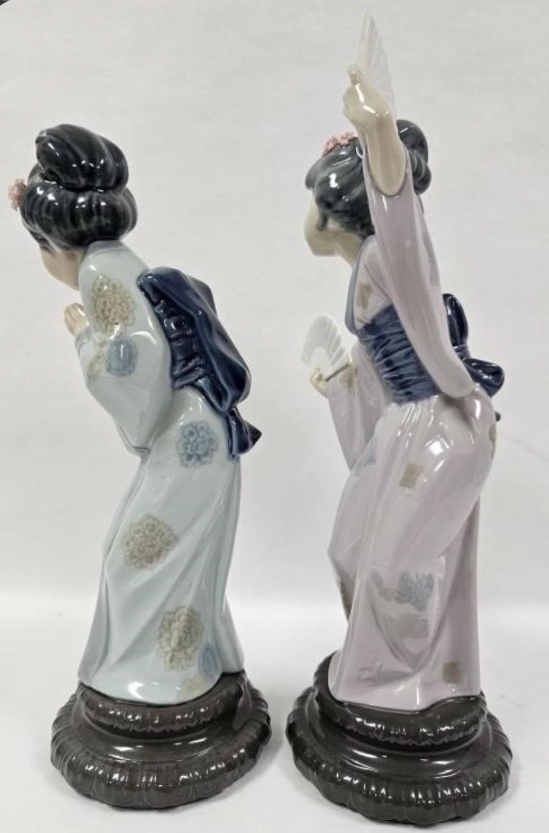 Madame Butterfly and Sayonara Figurines: Lladro - Porcelain Sculptures. No Box. Sold Individually