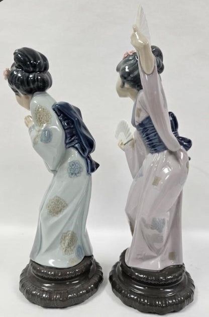 Madame Butterfly and Sayonara Figurines: Lladro - Porcelain Sculptures. No Box. Sold Individually
