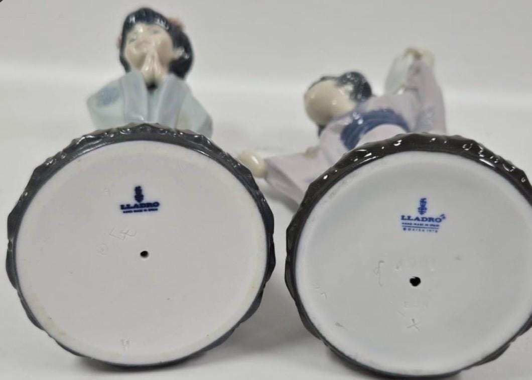 Madame Butterfly and Sayonara Figurines: Lladro - Porcelain Sculptures. No Box. Sold Individually