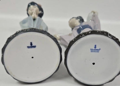 Madame Butterfly and Sayonara Figurines: Lladro - Porcelain Sculptures. No Box. Sold Individually