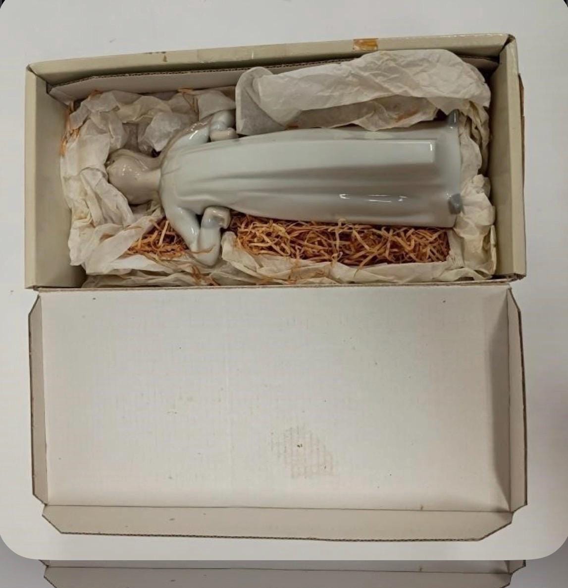 Girl with Hands Akimbo Figurine: Lladro - Porcelain Sculpture No. 4872. In Original Box
