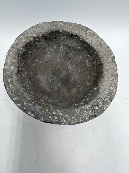 VINTAGE Mexican Stone Mortar Molcajete Tejolote Black Lava Guacamole Salsa Grinder Vintage Kitchen Traditional Mexico Folk Tool