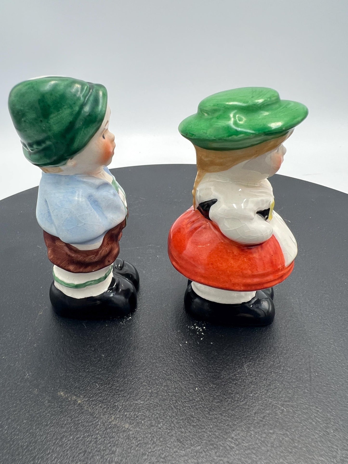 Vintage Hummel Statues - Goebel Boy and Girl in Bavarian Clothing Lederhosen and Dirndl - Goebel Hummel