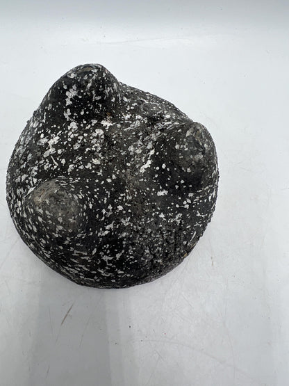 VINTAGE Mexican Stone Mortar Molcajete Tejolote Black Lava Guacamole Salsa Grinder Vintage Kitchen Traditional Mexico Folk Tool