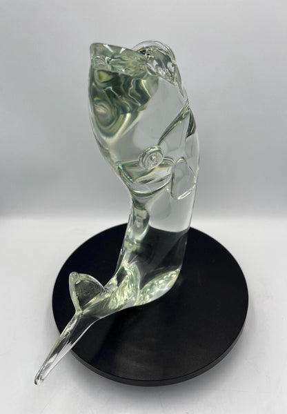Murano Licio Zanetti Signed Art Glass Fish /Trout