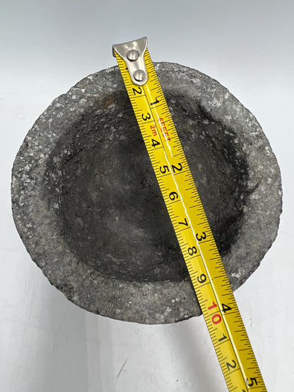 VINTAGE Mexican Stone Mortar Molcajete Tejolote Black Lava Guacamole Salsa Grinder Vintage Kitchen Traditional Mexico Folk Tool