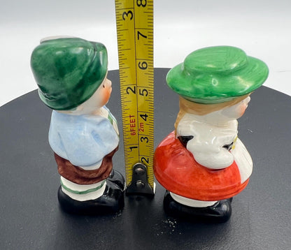 Vintage Hummel Statues - Goebel Boy and Girl in Bavarian Clothing Lederhosen and Dirndl - Goebel Hummel