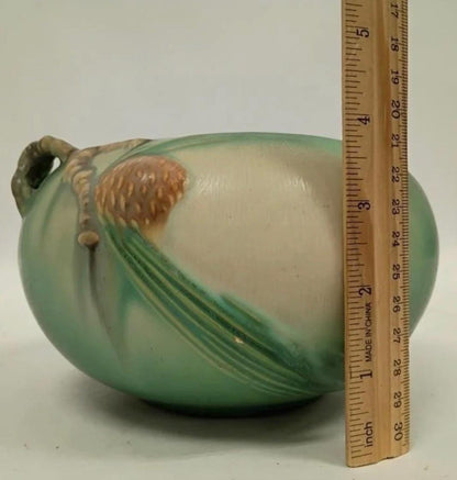 Roseville 278-4" Pinecone Jardiniere Single Handle - Vintage Ceramic Pottery