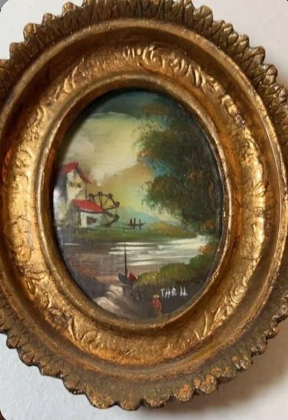 Ornate Framed Minuature Paintings