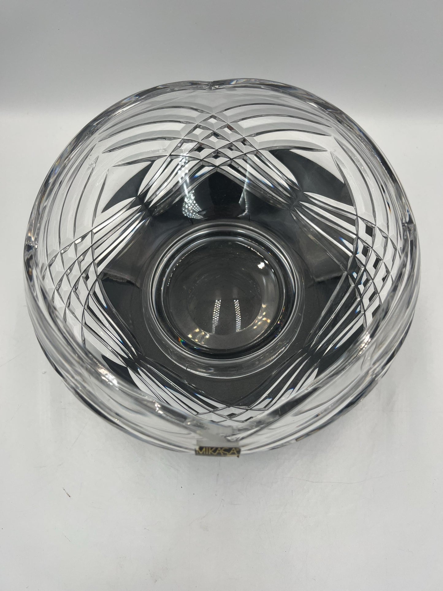 Vintage Crystal Centerpiece Bowl Mikasa