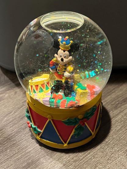 Disney Mickey Mouse Music Box Snow Globe Parade of the Wooden Soldiers