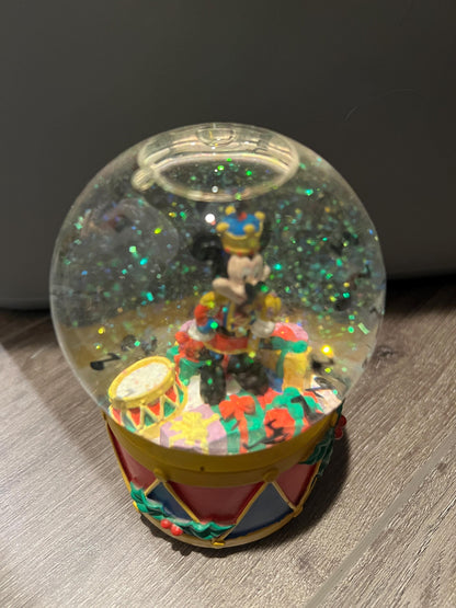 Disney Mickey Mouse Music Box Snow Globe Parade of the Wooden Soldiers