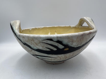 Art Pottery Bowl and Vase Signed by Artist Livia Gorka
