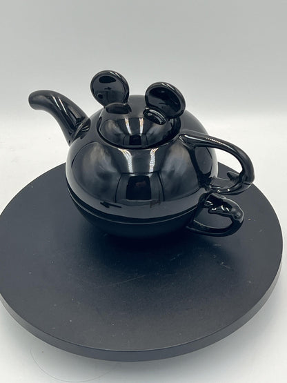 Disney Mickey Mouse "Tea for One" Stackable Set - Your choice of Black or White