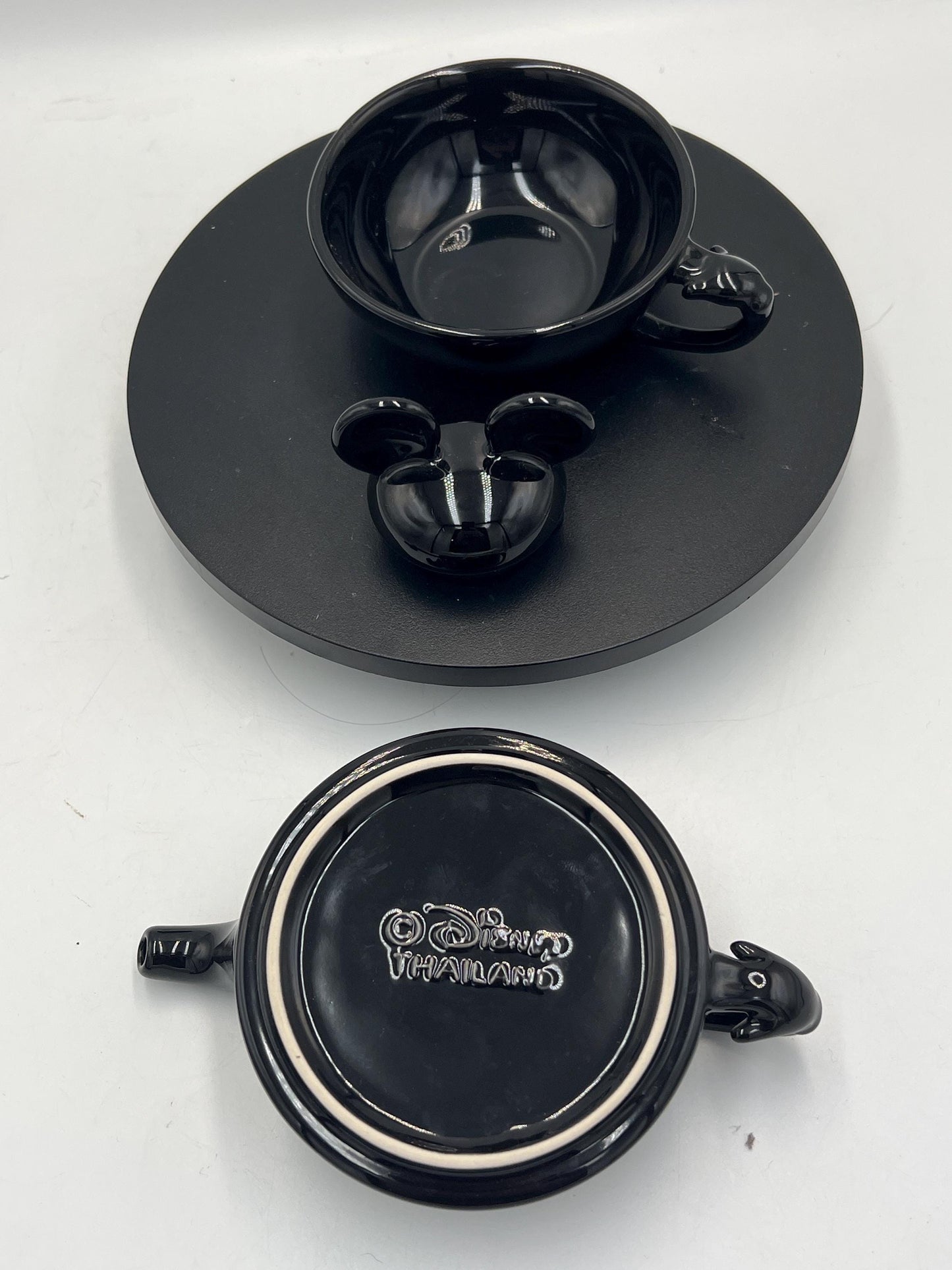 Disney Mickey Mouse "Tea for One" Stackable Set - Your choice of Black or White
