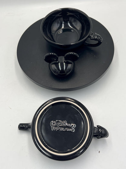 Disney Mickey Mouse "Tea for One" Stackable Set - Your choice of Black or White