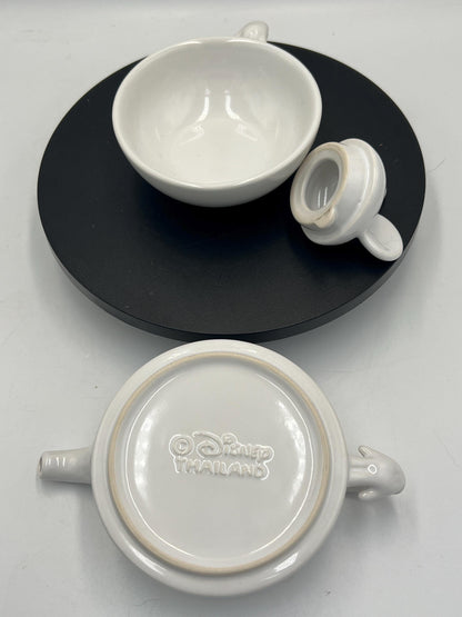 Disney Mickey Mouse "Tea for One" Stackable Set - Your choice of Black or White