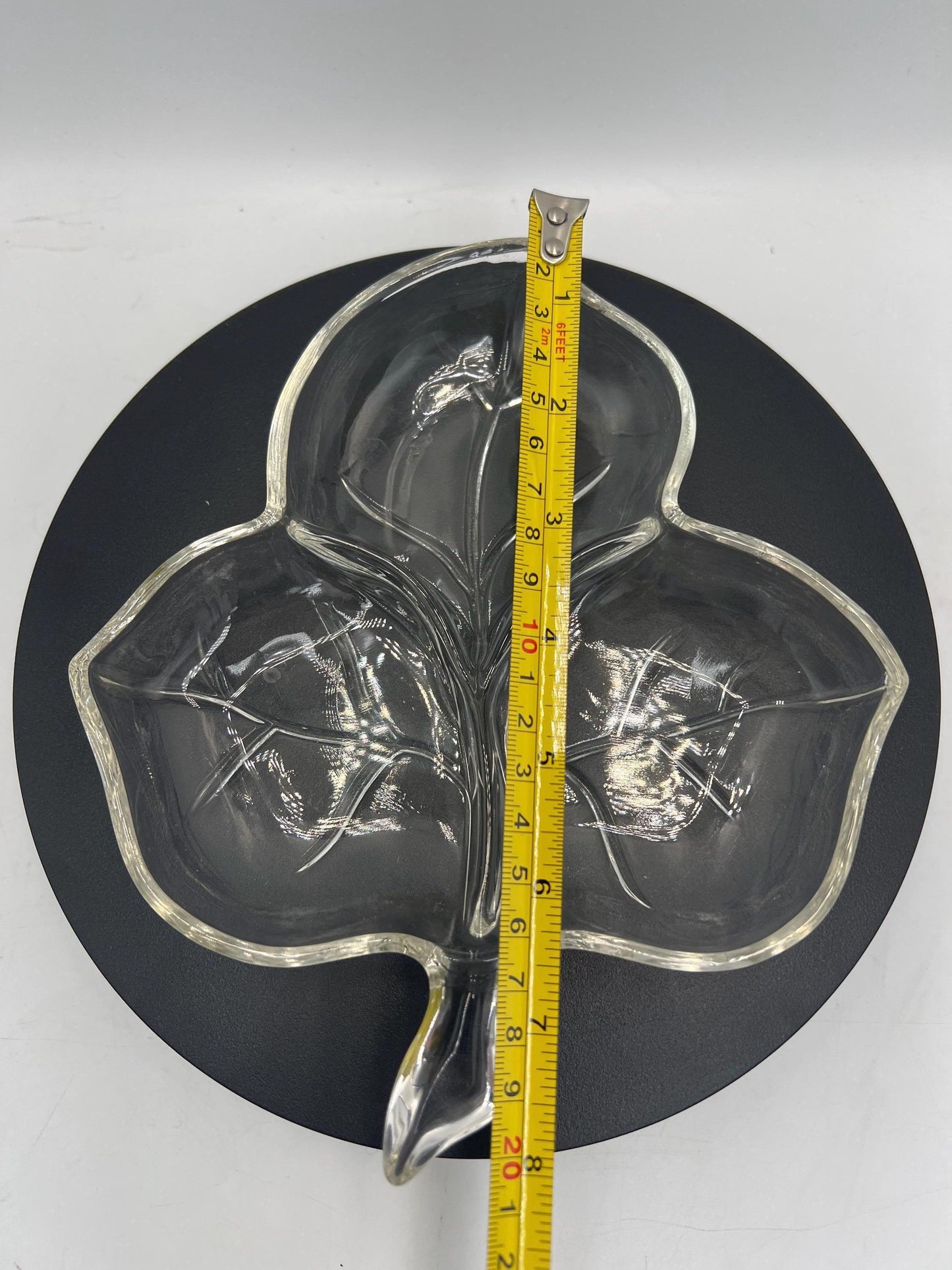 Crystal / Glassware - Heavy European Crystal Basket or Lightweight Leaf Plate
