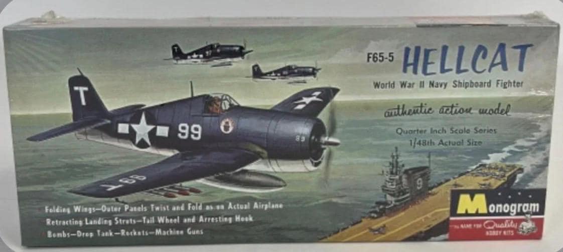 Monogram F65-5 Hellcat WWII Model (Sealed)