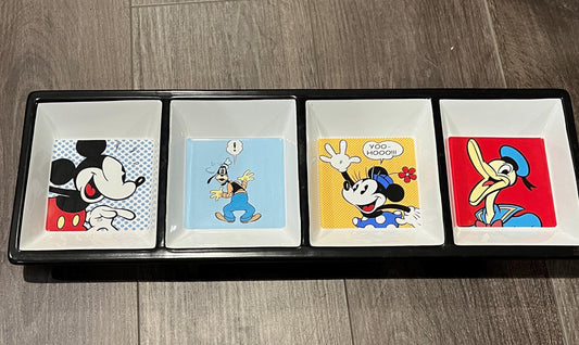 Mickey Mouse Ceramic Tray with Disney Characters