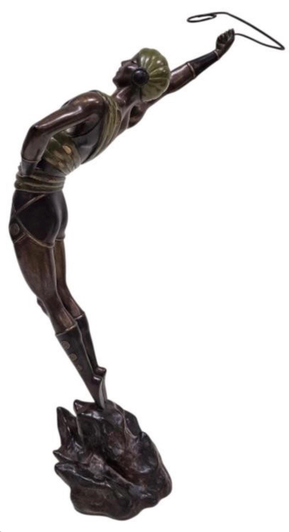 Vintage 1980 Erte Le Danseur Bronze Sculpture