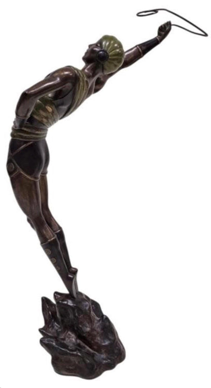 Vintage 1980 Erte Le Danseur Bronze Sculpture