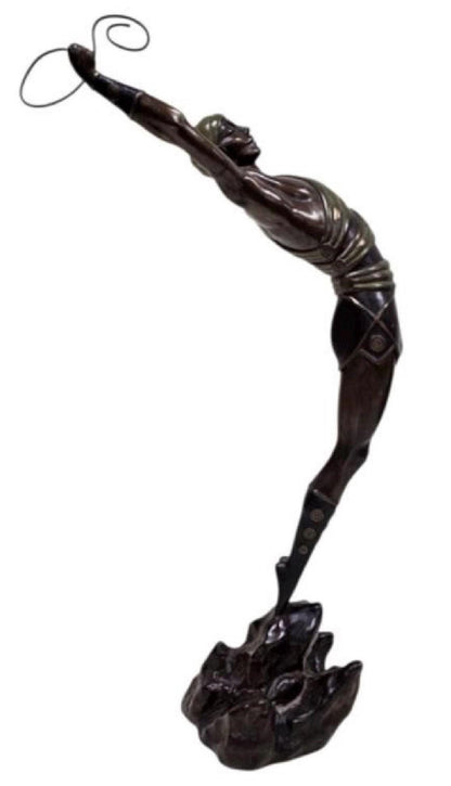 Vintage 1980 Erte Le Danseur Bronze Sculpture