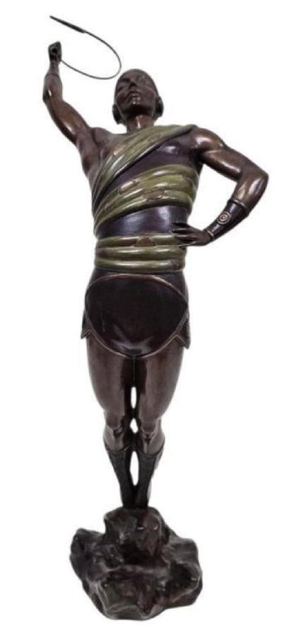 Vintage 1980 Erte Le Danseur Bronze Sculpture
