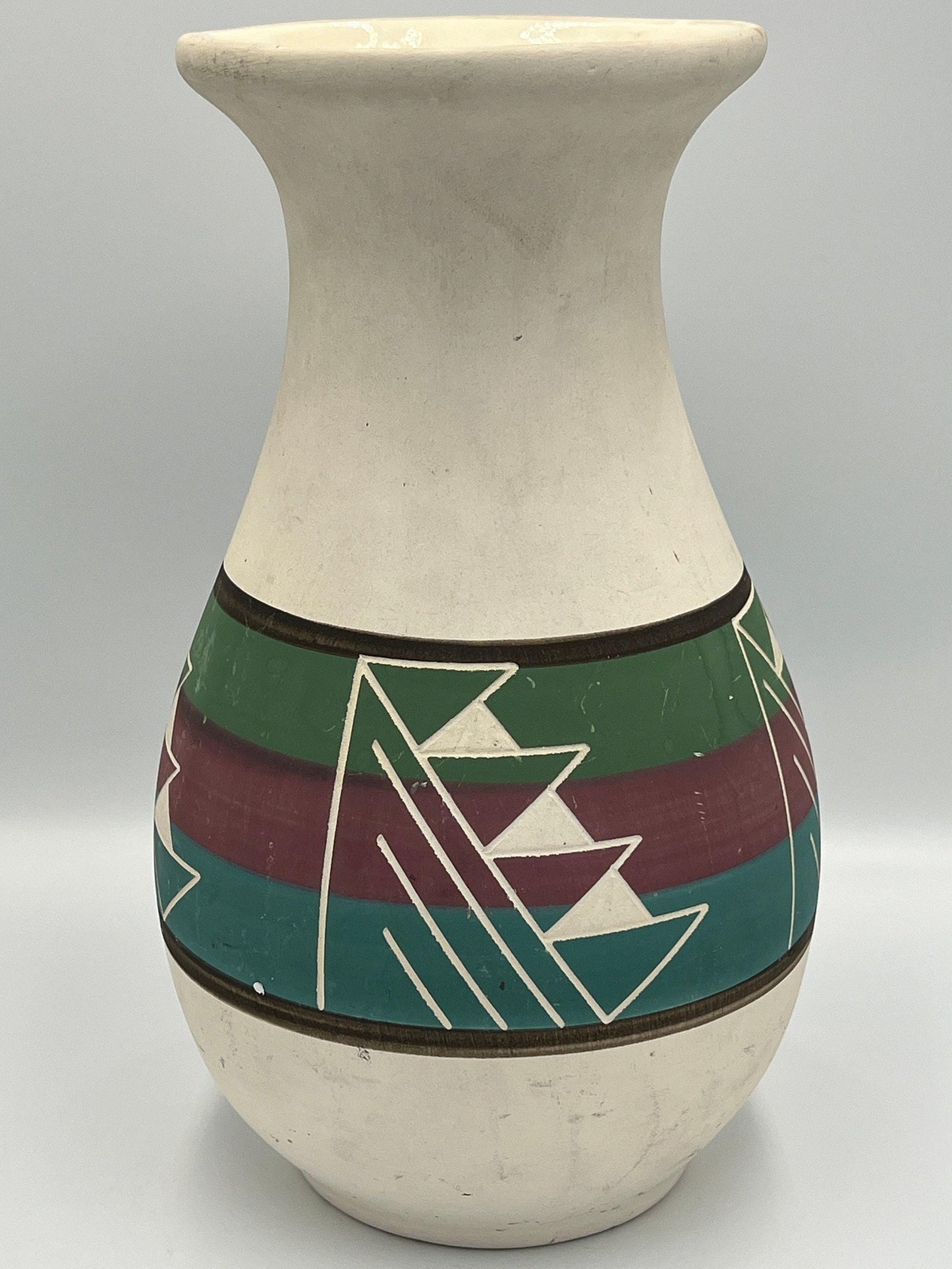 Vintage Sioux Pottery Red Clay Rapid City South Dakota Signed Coyote SPRCSD 10"