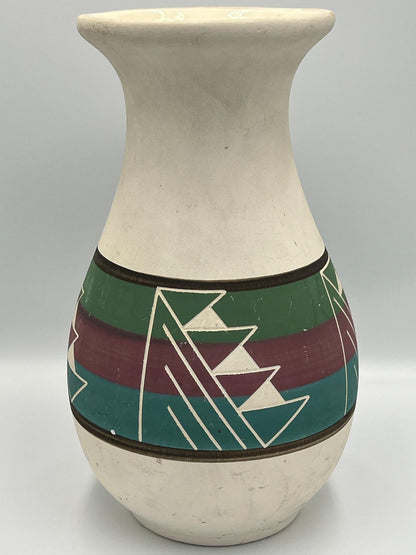 Vintage Sioux Pottery Red Clay Rapid City South Dakota Signed Coyote SPRCSD 10"