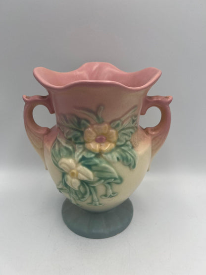 Hull Wildflower Vase: Vintage 1940s Double Handled Floral Pottery