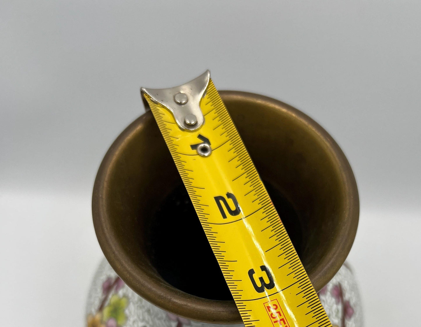 Chinese Cloisonne Vase Floral with bird design