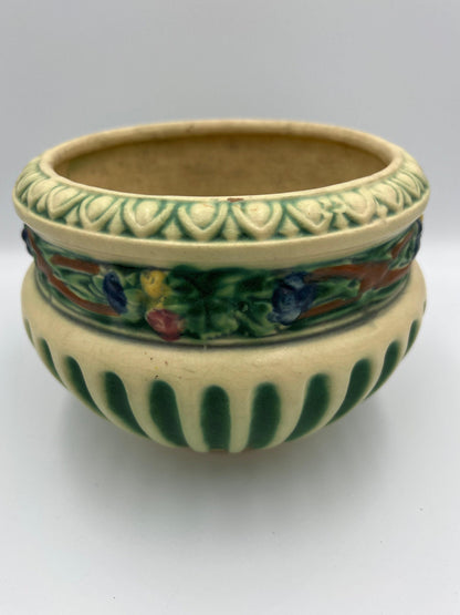 Corinthian Jardiniere Planter: Roseville Pottery, Art Deco - Ceramic Vase